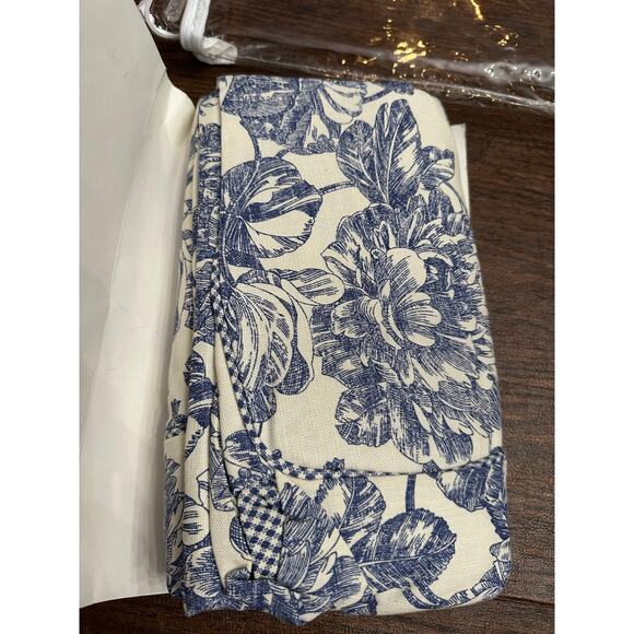 Waverly Garden Room Dining Room Chair Cover Armless Chairs 42In Tall Blue - Picture 3 of 4